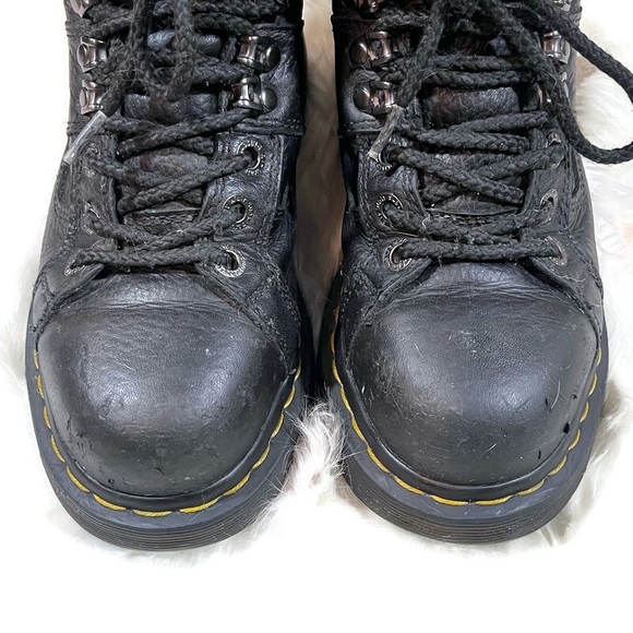 Dr. Martens Industrial Vintage Leather Work Boots - Picture 9 of 14